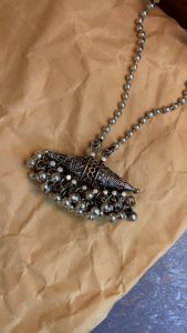 Kadini Statement Oxidised Necklace | Vintage style | C-416 - Image 4