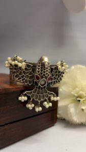 Eagle Oxidised Silver Replica Bracelet |Best luxury Style | C-411
