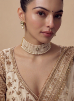 Pearl Kundan Chokar Necklace C-367