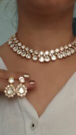 Kundan polki necklace - Image 2