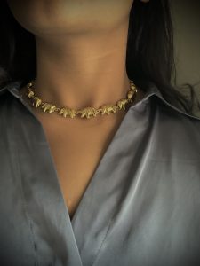 Brass Elephant Motif Choker Necklace for Women | Gold Tone Statement Ethnic Jewellery | C-351 - Image 2