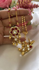 Pachi kundan gold plated Pendent set|Indian jewellery C-321 - Image 2