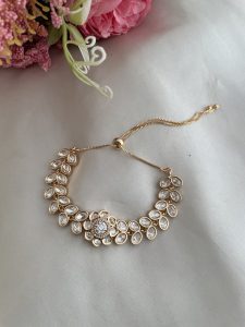 Premium Carat Finish Loose fit Bracelet Cum Rakhi for women C-308 - Image 2