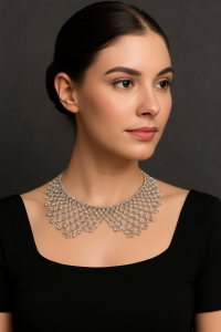 Indo Western Style Party Wear Necklace C -272 - Image 2