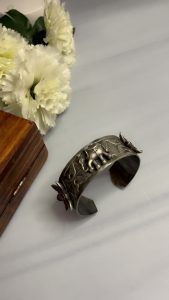 Oxidised Silver Replica Bracelet for Women | Ethnic, Boho & Party Wear Jewellery C-273 - Image 3