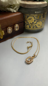 Dhuvi Kundan polki pendent set |C-264 - Image 2