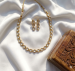Pearl cut kundan necklace for women| Wedding Special Premium necklace Budget friendly | C-235 - Image 3