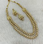 Anisha Kundan double layer Necklace | C-239 - Image 2