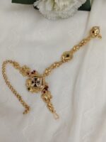 Gold Plated Heritage Style Statement Handcuff | C-209 - Image 2