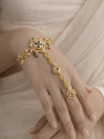 Gold Plated Heritage Style Statement Handcuff | C-209